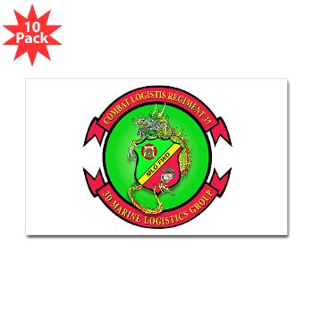 CLR37 - M01 - 01 - Combat Logistics Regiment 37 - Sticker (Rectangle 10 pk) - Click Image to Close
